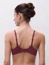 Soutien-gorge armaturé avec coques plogeant CHANTELLE "Legend" C15YNA - Sienne/Goyave B02