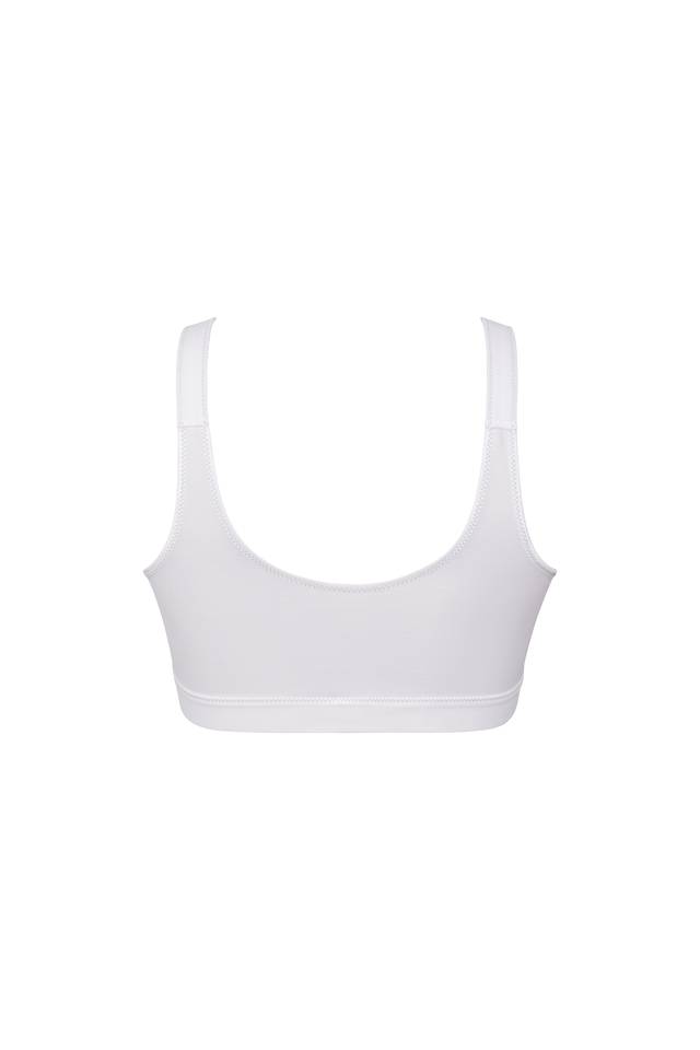 Soutien-gorge de sport sans armatures & fermeture avant ANITA ACTIVE Firm Support "Frontline open" 5523 - Blanc 006
