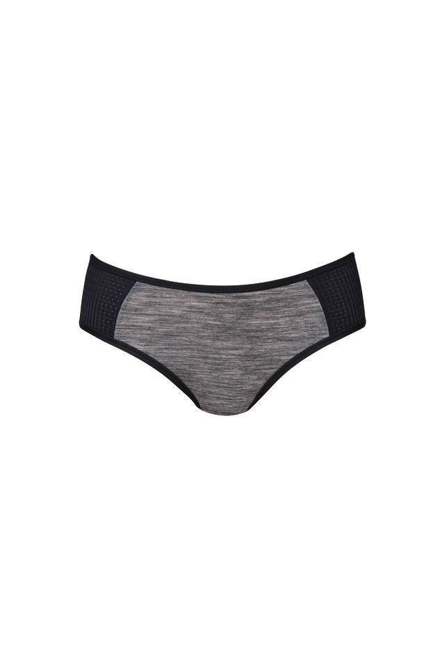 Shorty de sport respirant ANITA ACTIVE "Panalp Wool"1655 - Anthracite Mélange 472