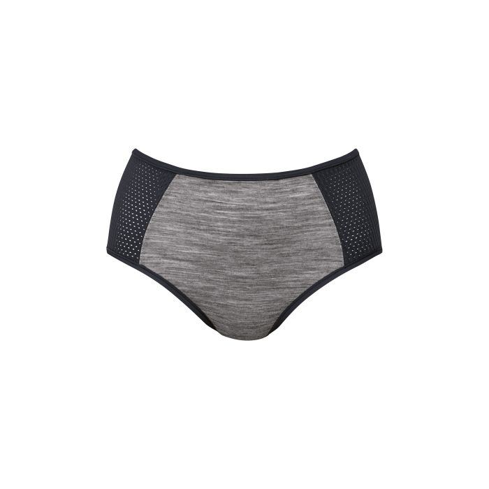 Shorty de sport respirant taille haute ANITA ACTIVE "Panalp Wool"1656 - Anthracite Mélange 472