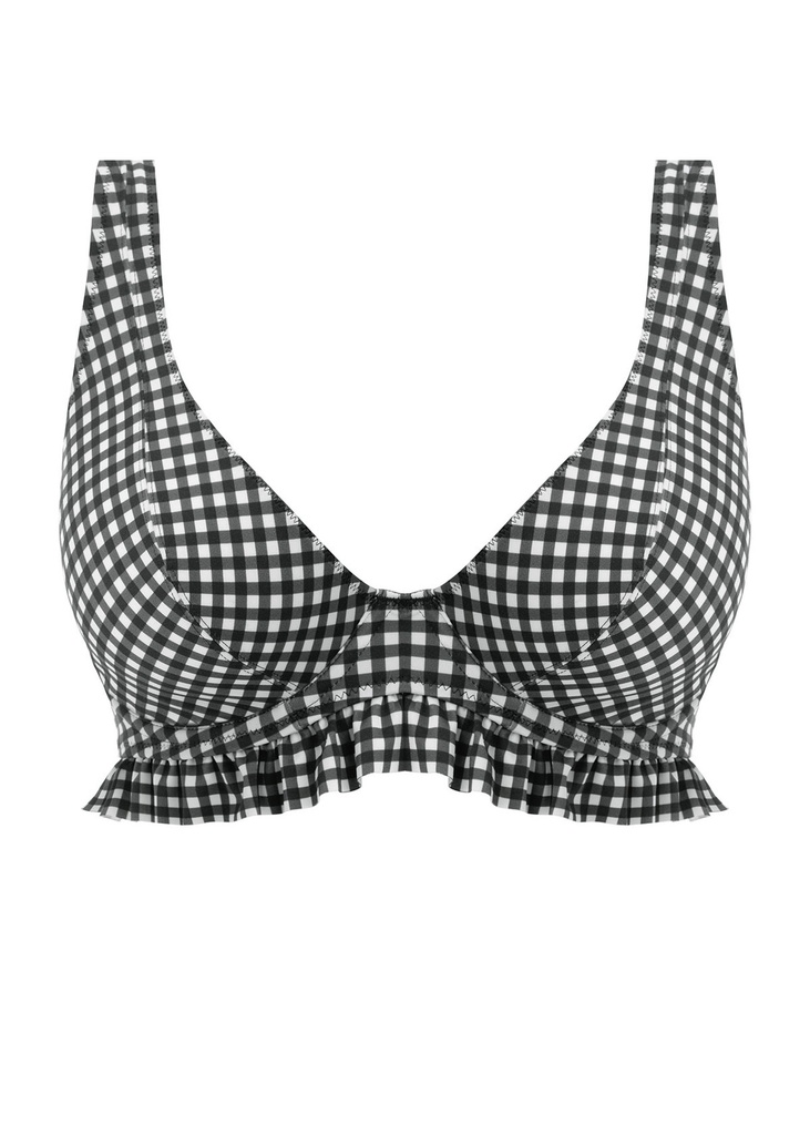 Dessus de bikini à armatures plongeant FREYA "Check In" AS201913 - Monochrome MOM