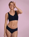 Brassière pour prothèses sans coutures à tirette ANITA CARE "Lynn" 5768X - Bleu Marine 380