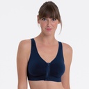 Brassière pour prothèses sans coutures à tirette ANITA CARE "Lynn" 5768X - Bleu Marine 380