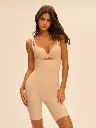 Combinaison gainante shapewear buste ouvert SIMONE PERELE "Story" 1F6531 - Peau Rosée 739