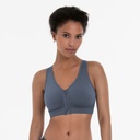 Brassière pour prothèses sans coutures à tirette ANITA CARE "Lynn" 5768X - Gris Obscur 469