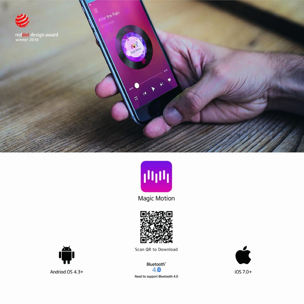 Vibromasseur controlé via app MAGIC MOTION "Flamingo"
