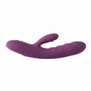 Vibromasseur double stimulation & tête pousseur SVAKOM "Avery" - Lilas