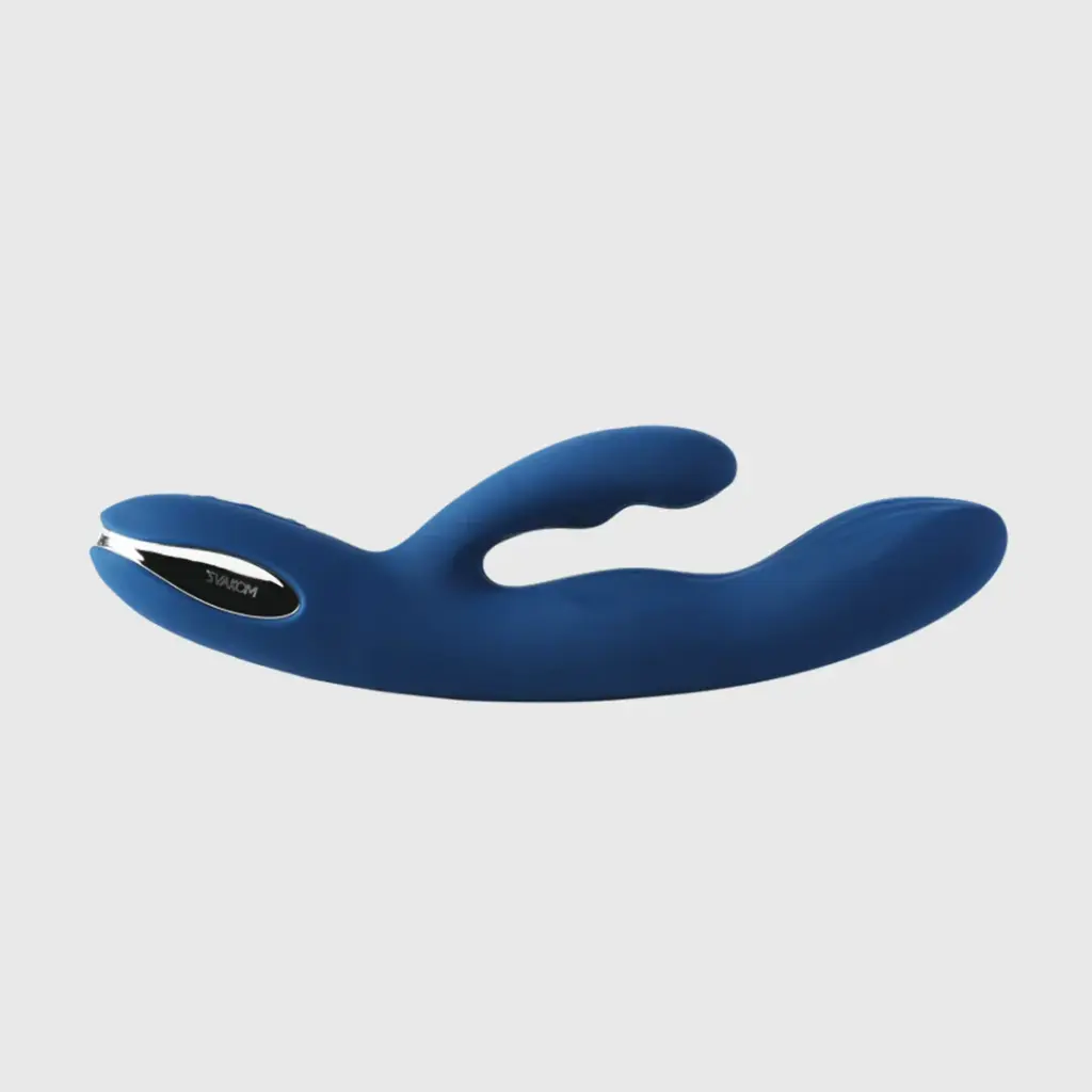 Vibromasseur double stimulation & tête pulsée au point G SVAKOM "Aylin" - Bleu Foncé
