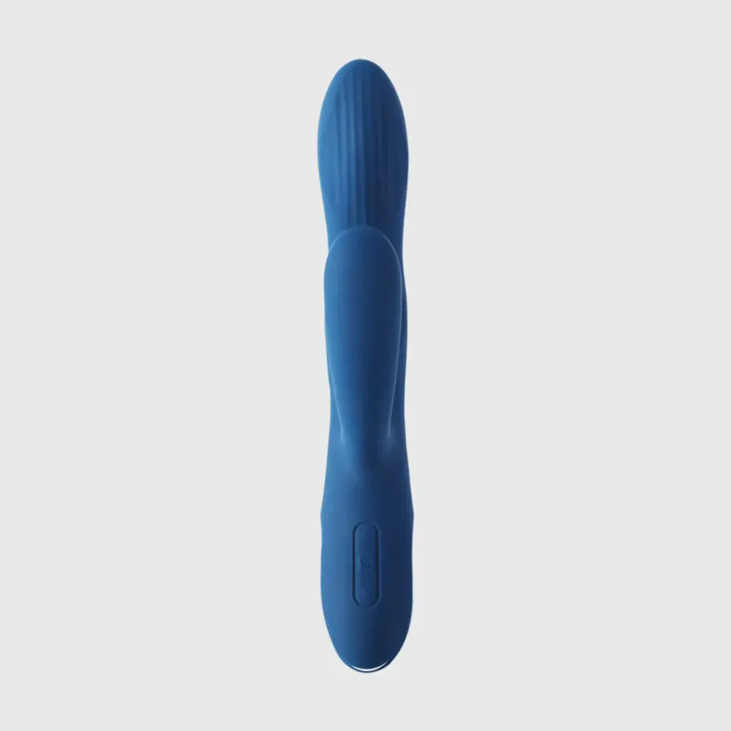 Vibromasseur double stimulation & tête pulsée au point G SVAKOM "Aylin" - Bleu Foncé