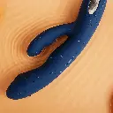 Vibromasseur double stimulation & tête pulsée au point G SVAKOM "Aylin" - Bleu Foncé