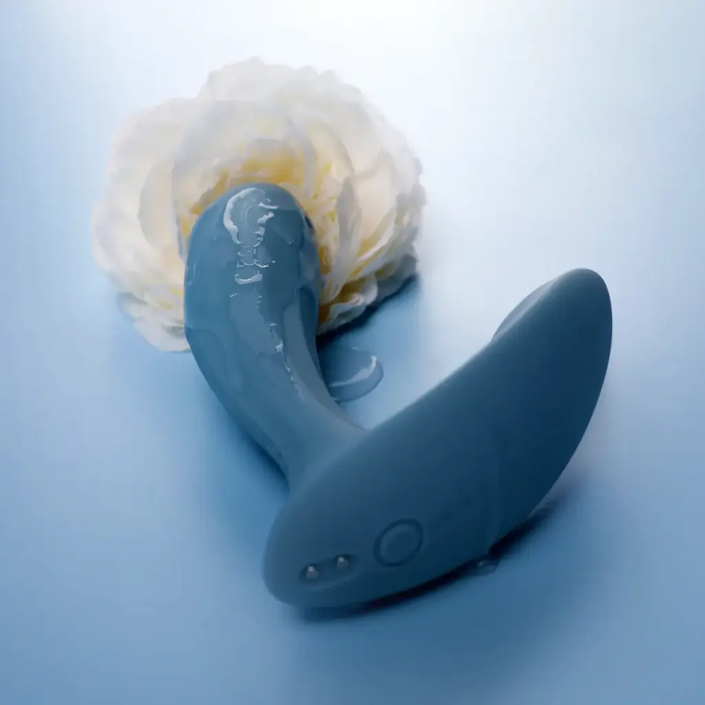 Vibromasseur contrôlé via app & double stimulation SVAKOM "Erica" - Bleu 