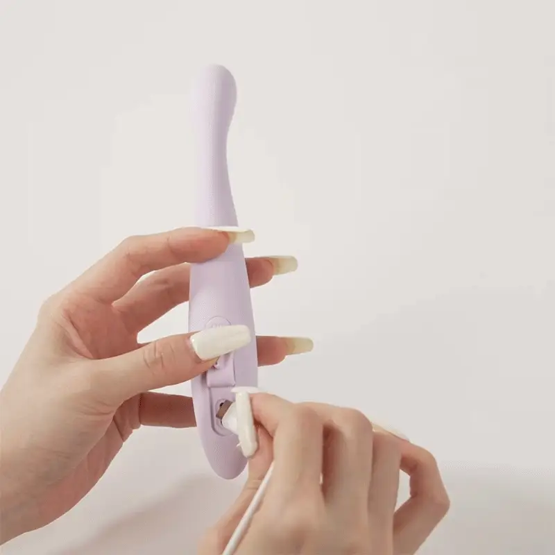 Vibromasseur point G fin & controlé via app & tête chauffante SVAKOM "Cici 2" - Lavande