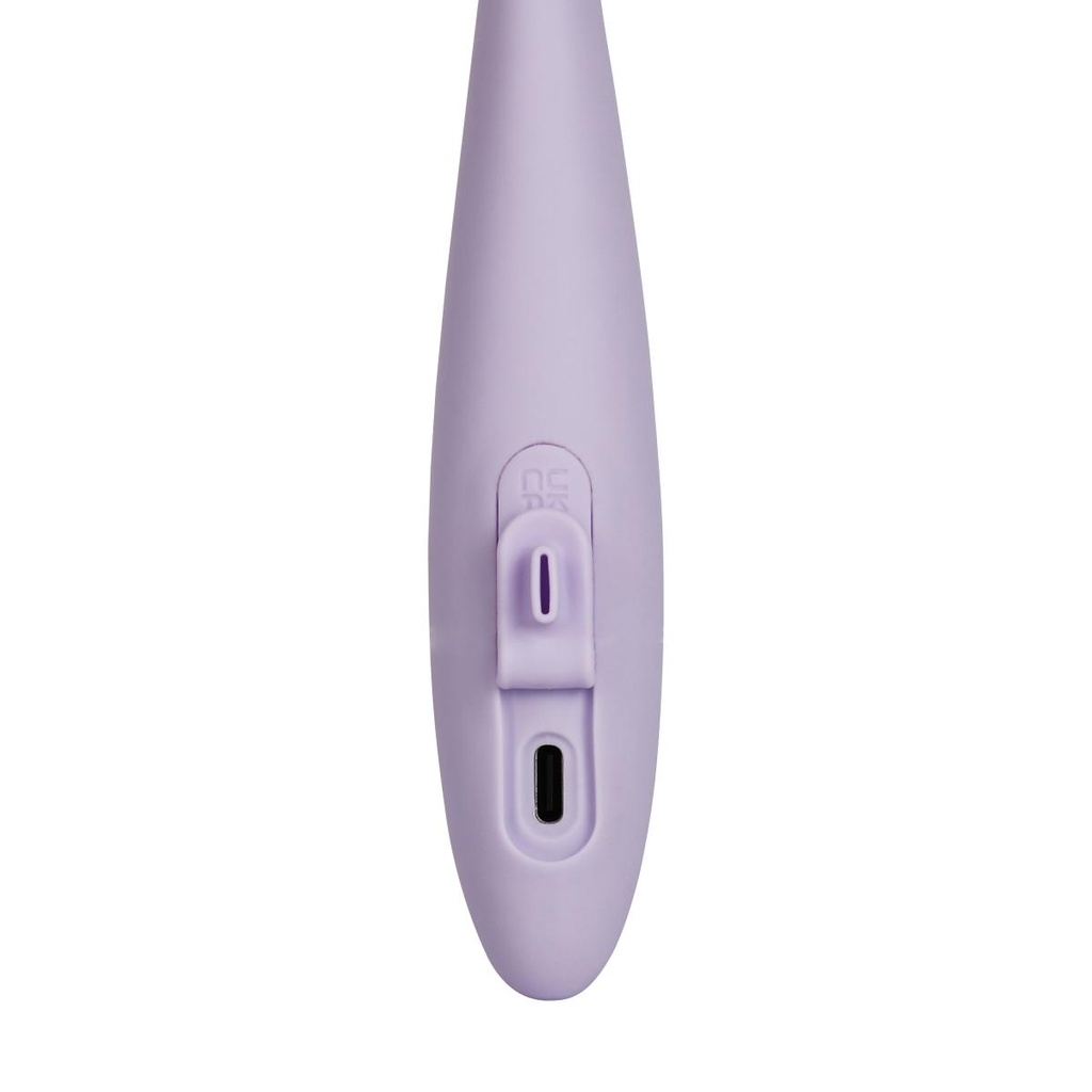 Vibromasseur point G fin & controlé via app & tête chauffante SVAKOM "Cici 2" - Lavande