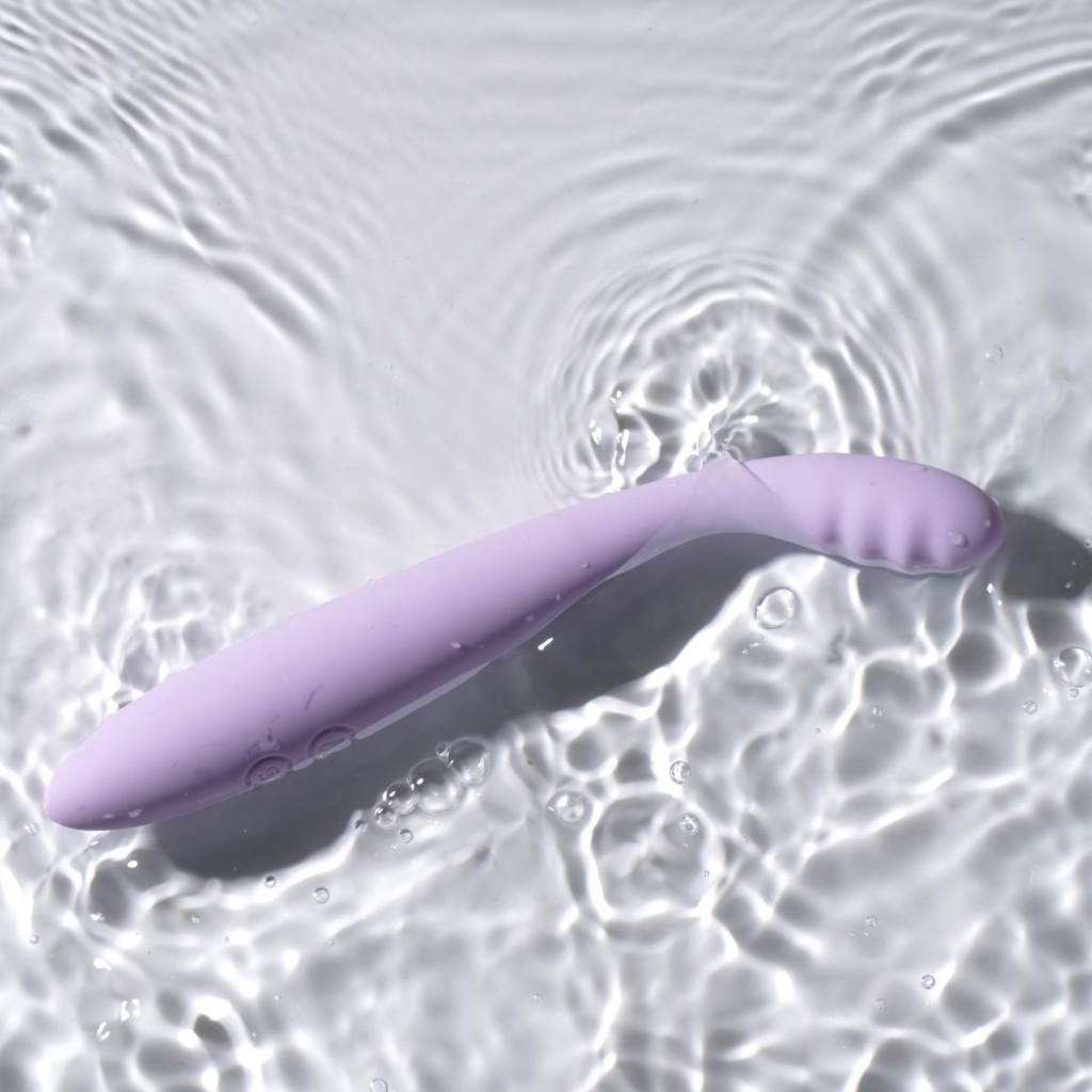 Vibromasseur point G fin & controlé via app & tête chauffante SVAKOM "Cici 2" - Lavande