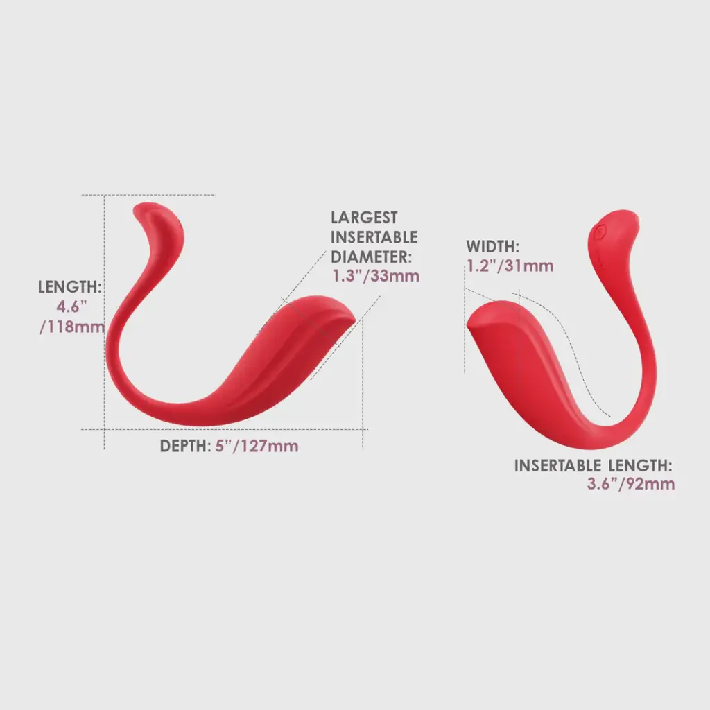 Œuf vibrant controlé via app & connection aux films X SVAKOM "Phoenix Neo 2" - Rouge