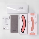 Vibromasseur contrôlé via app & connection aux films X & mouvements de poussé SVAKOM "Ava Neo" - Peach