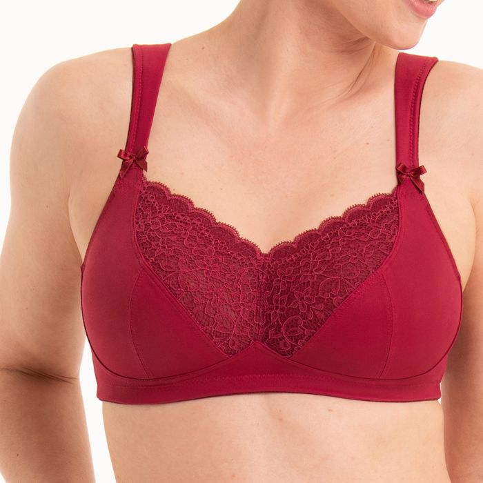 Soutien-gorge pour prothèses sans armatures ANITA CARE "Havanna" 5712X - Dark Red 124