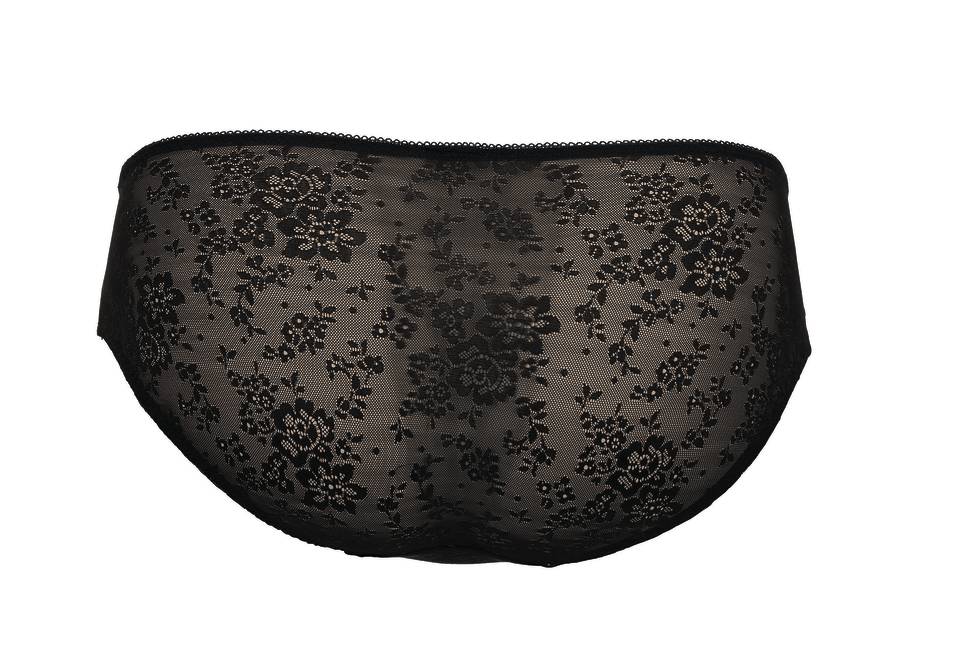 Slip ANITA ROSA FAIA "Fleur" 1353 - Noir 001