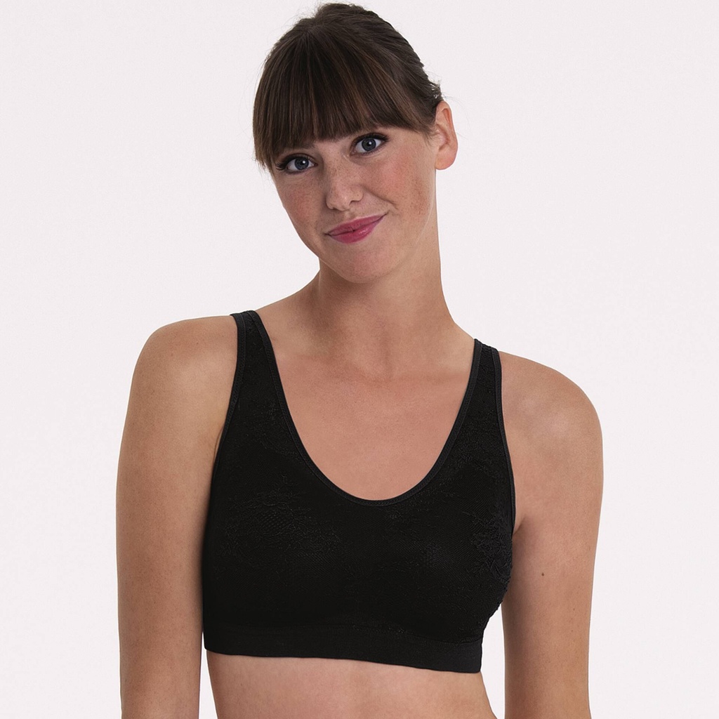 Soutien-gorge pour prothèse à coques sans armatures ANITA "Essential Lace" 4700X - Noir 001
