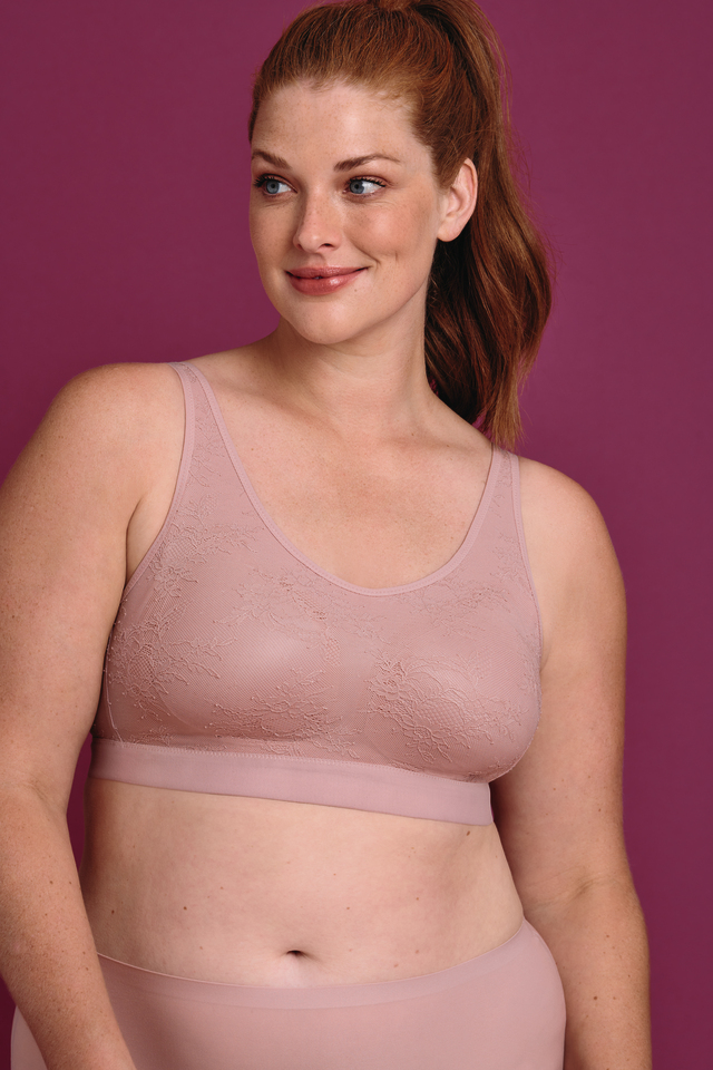 Soutien-gorge pour prothèse à coques sans armatures ANITA "Essential Lace" 4700X - Bois de Rose 596