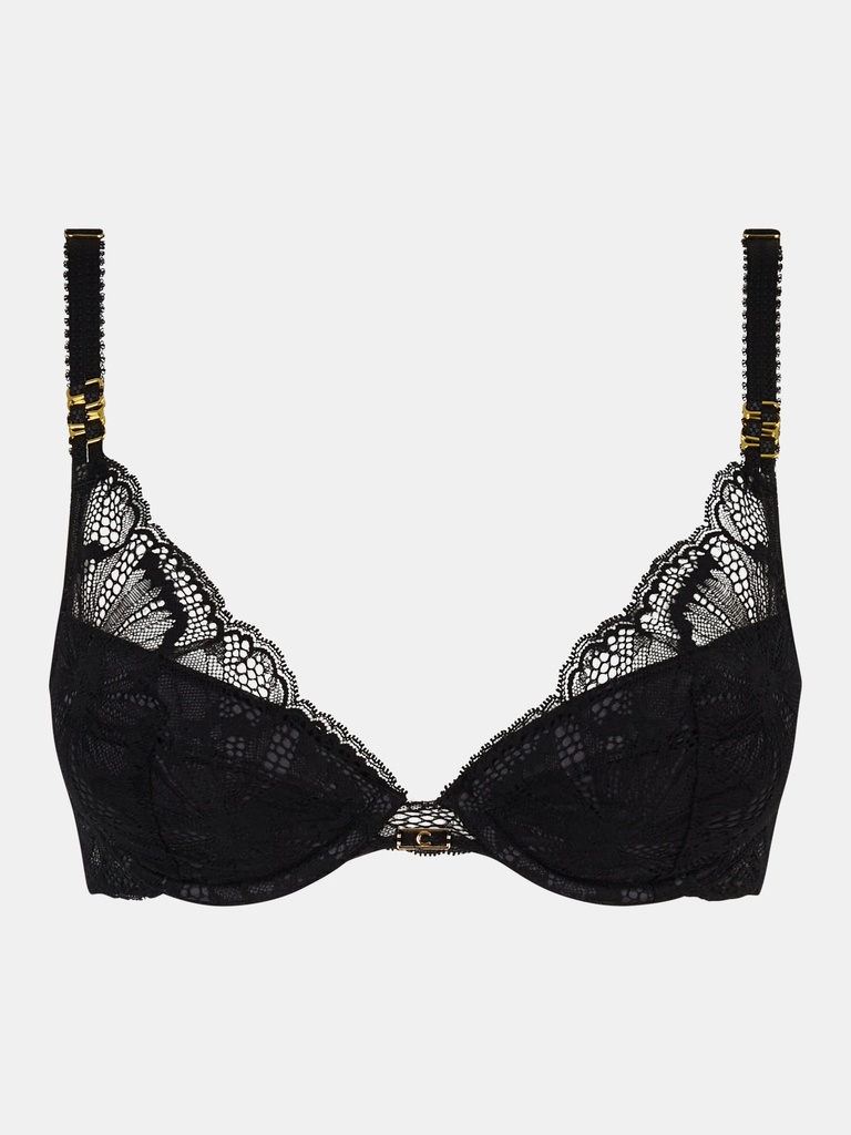 Soutien-gorge armatures push-up CHANTELLE "Muse" C19YNR - Noir 011 