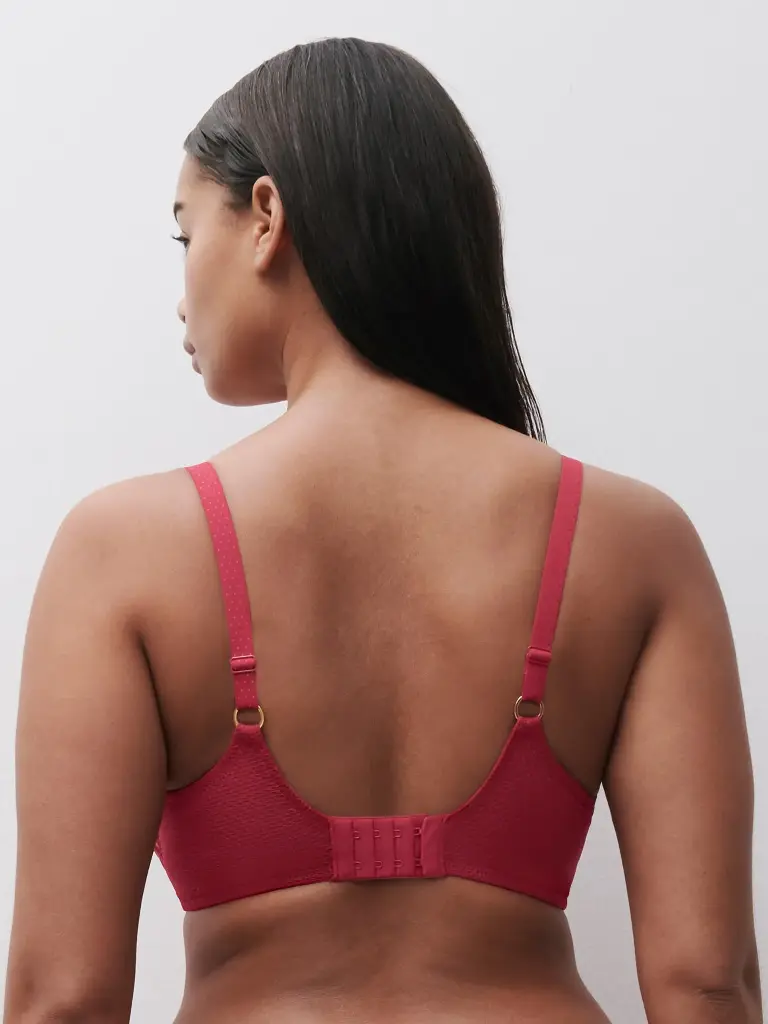Soutien-gorge armaturé enveloppant CHANTELLE "Fleurs" C12M10 - Pomme d'Amour B01