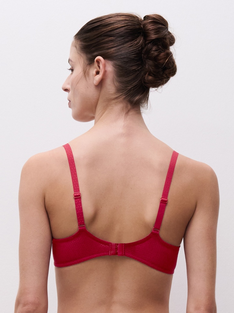 Soutien-gorge coque plongeant CHANTELLE "Fleurs" C12M20 - Pomme d'Amour B01
