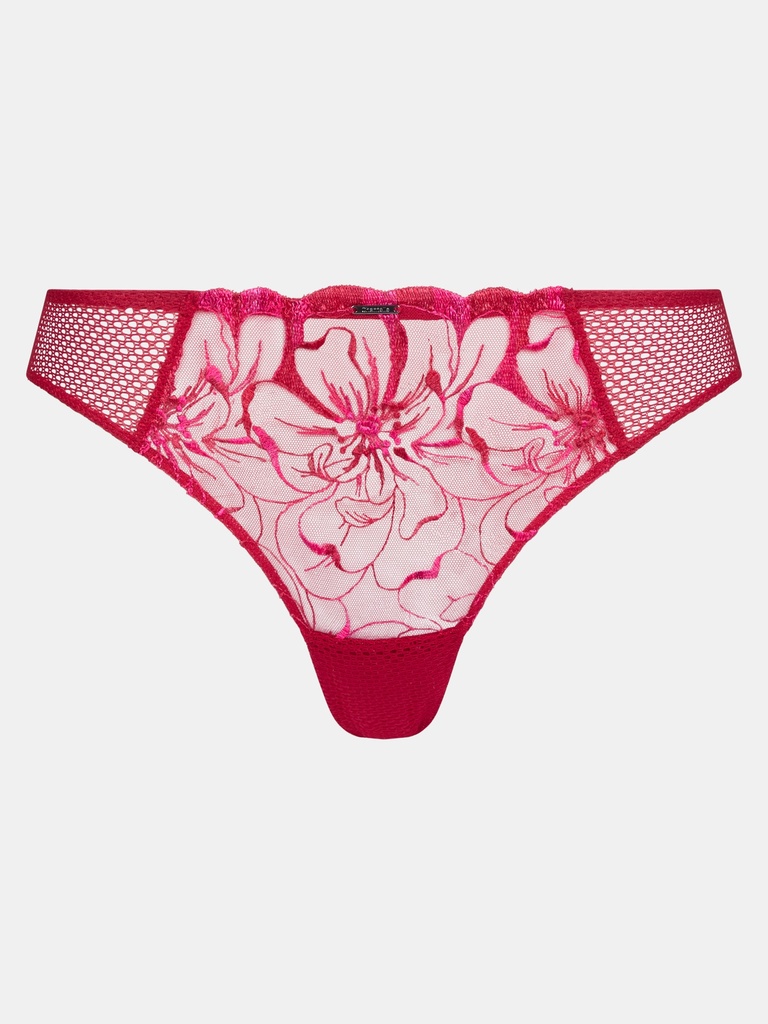 Tanga CHANTELLE "Fleurs" C12M90 - Pomme d'Amour B01