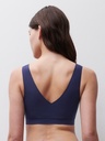 Brassière paddée stretch invisible CHANTELLE "SoftStretch" C16A10 - Bleu Outremer 023