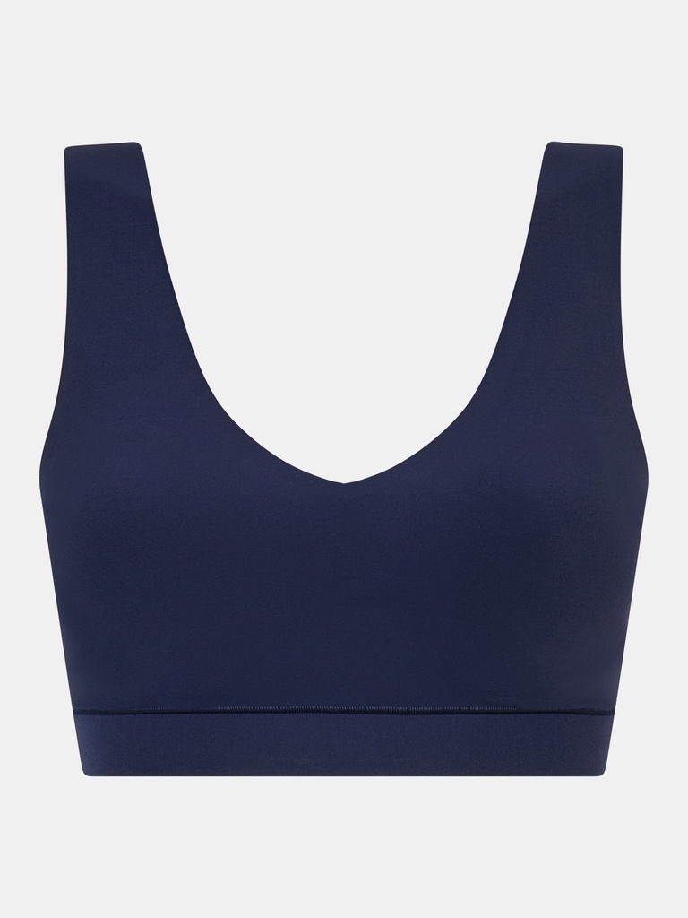 Brassière paddée stretch invisible CHANTELLE "SoftStretch" C16A10 - Bleu Outremer 023