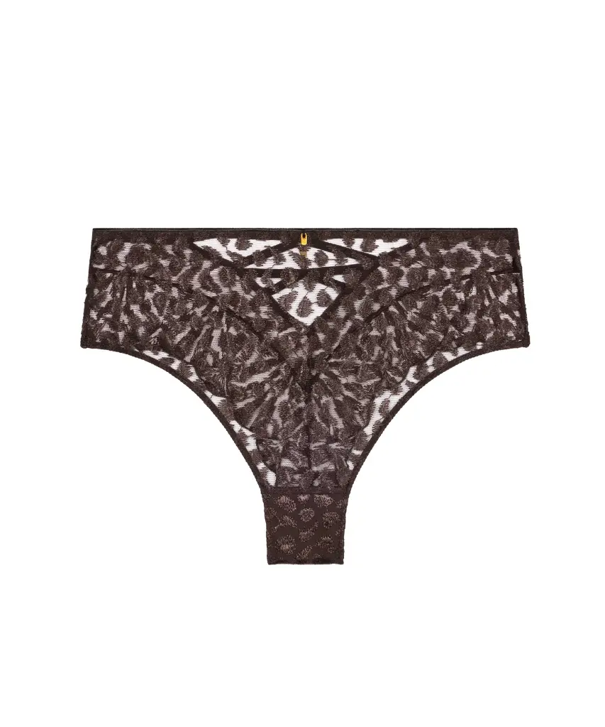 Culotte taille haute AUBADE "Crazy In Love" 5D94 - Satin Brown SATI
