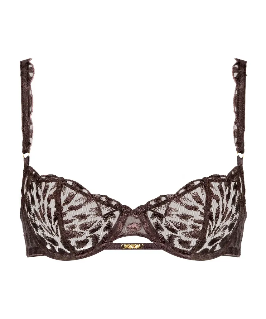 Soutien-gorge corbeille AUBADE "Crazy In Love" 5DF14 - Satin Brown SATI