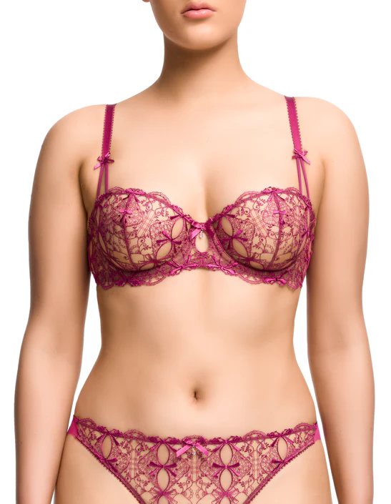 Soutien-gorge armaturé DITA VON TEESE "Harlow" D59062 - Pinot Noir 