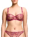 Soutien-gorge armaturé DITA VON TEESE "Harlow" D59062 - Pinot Noir 
