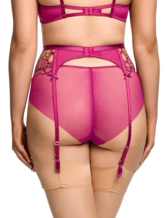 Porte-jarretelles DITA VON TEESE "Harlow" D46062 - Pinot Noir 