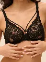 Soutien-gorge armaturé SIMONE PERELE "Précieuse" 1G3309 - Noir 015