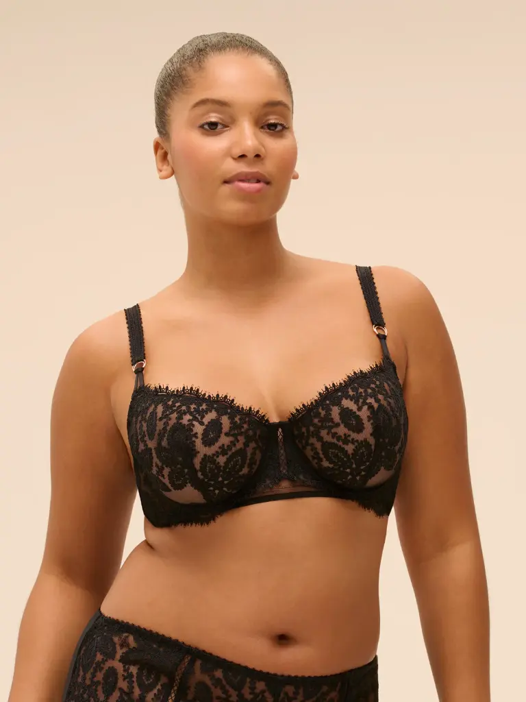 Soutien-gorge corbeille SIMONE PERELE "Précieuse" 1G3330 - Noir 015