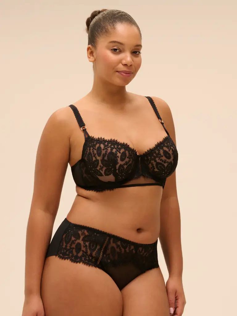 Soutien-gorge corbeille SIMONE PERELE "Précieuse" 1G3330 - Noir 015