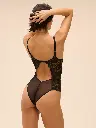 Body armaturé avec jarretelles amovibles SIMONE PERELE "Précieuse" 1G3510 - Noir 015
