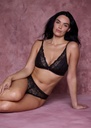 Soutien-gorge brassière sans armature WACOAL "Abellia" WE601703 - Noir BLK