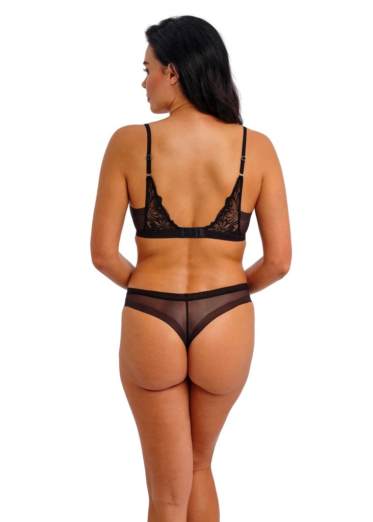 Soutien-gorge brassière sans armature WACOAL "Abellia" WE601703 - Noir BLK