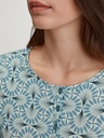 Chemise de nuit dame longues manches 100cm 100% coton bio CALIDA "Flower Nights" 36154 - Soft Green 603
