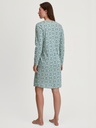 Chemise de nuit dame longues manches 100cm 100% coton bio CALIDA "Flower Nights" 36154 - Soft Green 603