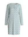 Chemise de nuit dame longues manches 100cm 100% coton bio CALIDA "Flower Nights" 36154 - Soft Green 603