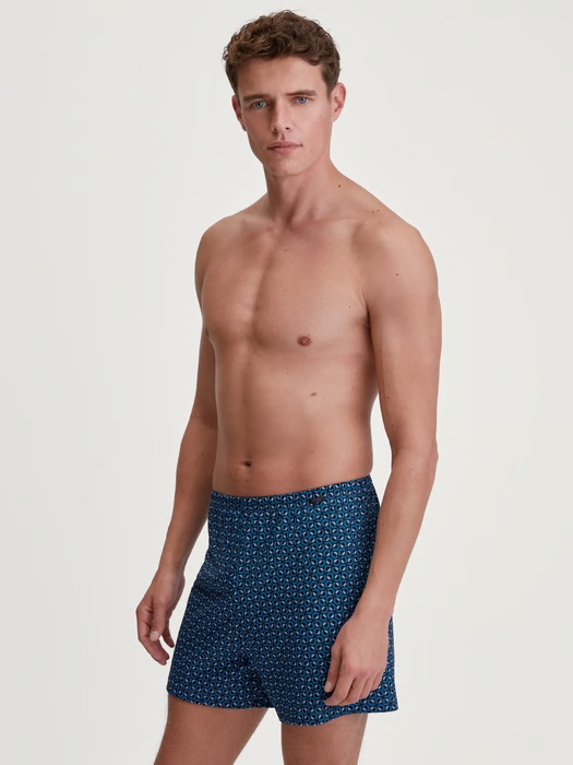Boxer short homme fantaisie 100% coton CALIDA "Prints" 24389 - Nordic 413