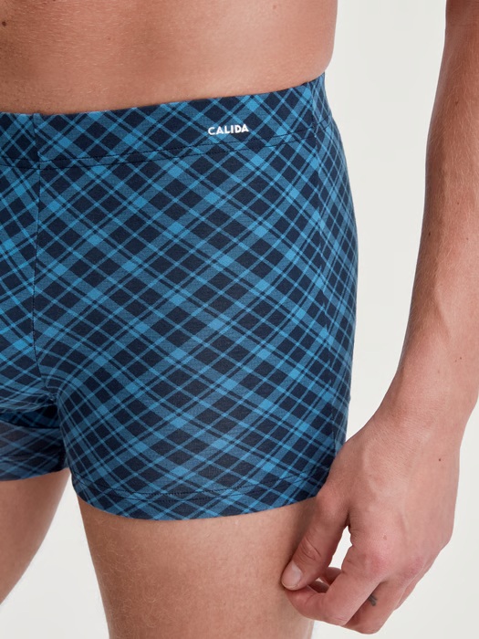 Boxer homme fantaisie 94% coton CALIDA "Cotton Code Design" 25982 - Nordic 413