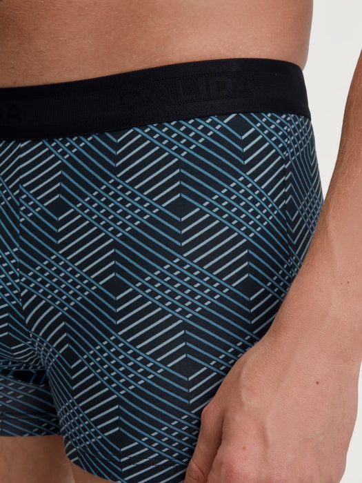 Boxer homme fantaisie coton CALIDA "Grafic Cotton" 26180 - Noir 992