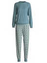 Pyjama dame CALIDA "Ornament Nights" 46554 - Smoke Blue