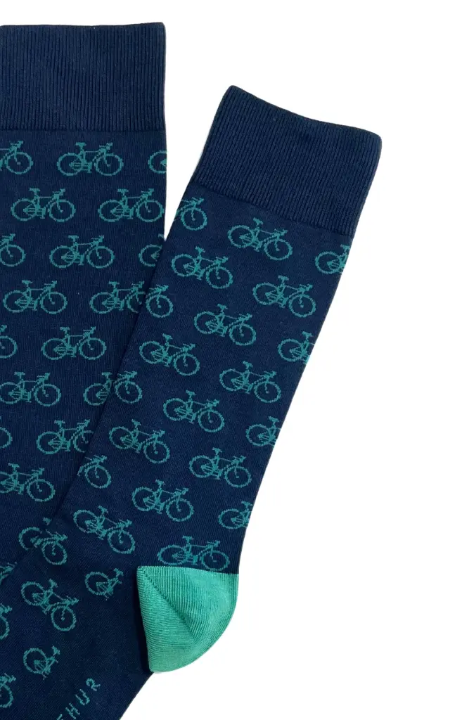 Chaussettes fantaisies homme TU ARTHUR 1SO - Marine VELOH25