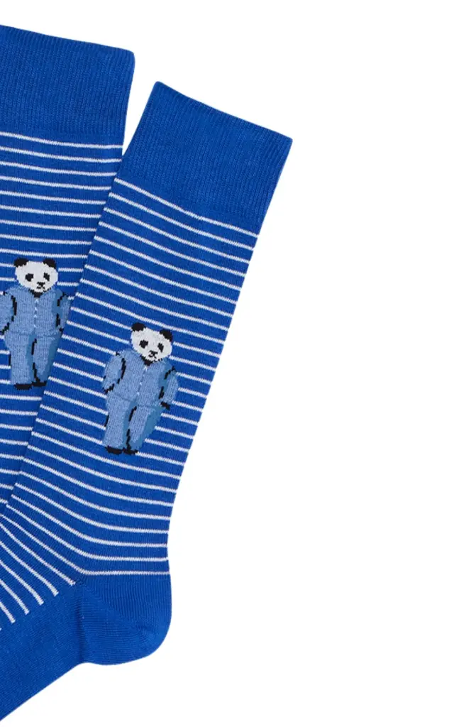 Chaussettes fantaisies homme TU ARTHUR "Pandastique" 1SO - Bleu PANDH25
